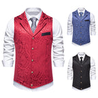Herren elegante Weste mit kunstvollem Muster