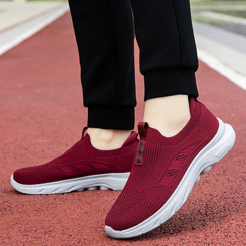 Damen Bequeme Slip-On Fitnessschuhe mit atmungsaktivem Obermaterial R&B