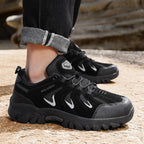 Herren nan urbaner Outdoor-Utility-Schnürschuh mit verstärkter Schutzkappe, atmungsaktiven Mesh-Einsätzen und griffiger Profilsohle R&B