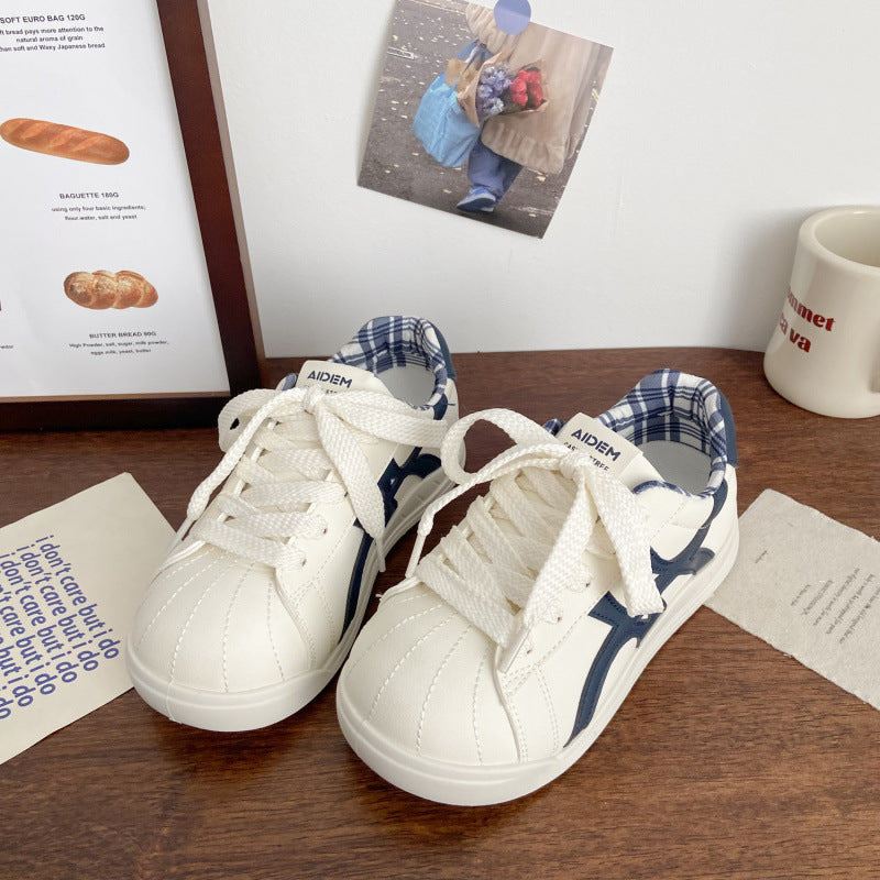 Damen Sportliche Sneaker mit kariertem Innenfutter und modischem Design R&B
