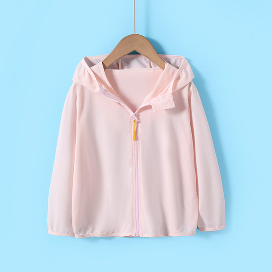 Unisex nan leichte UV-Schutz Kapuzenjacke mit durchgehendem Reißverschluss und atmungsaktivem Meshfutter R&B