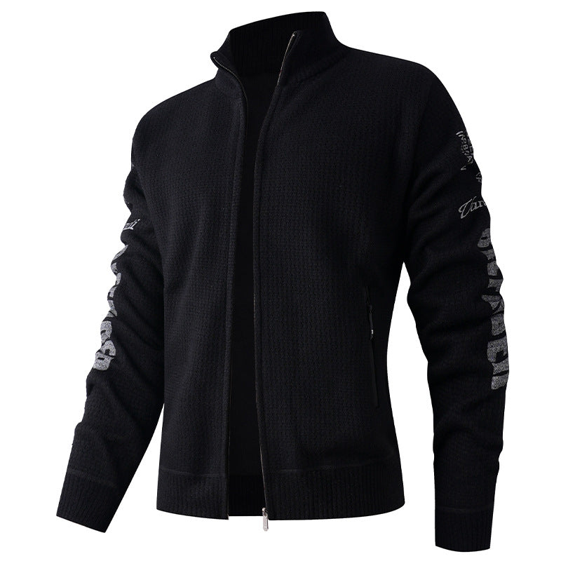 Herren gesteppte Freizeitjacke mit hohem Kragen und modernem Innenfutter R&B