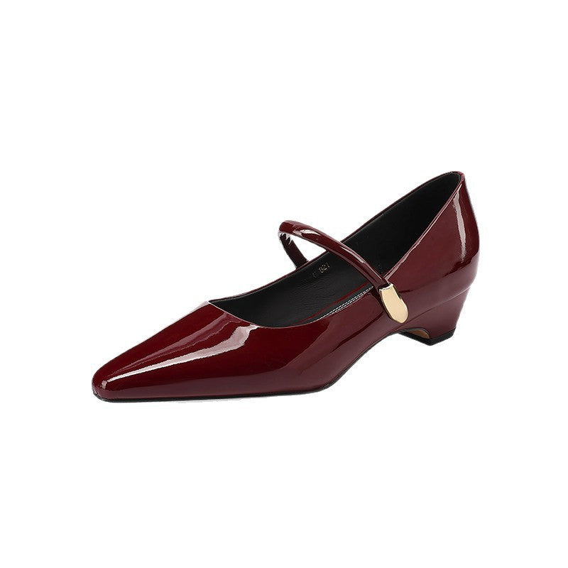 Damen elegante Slingback-Ballerinas mit modischem Riemchen