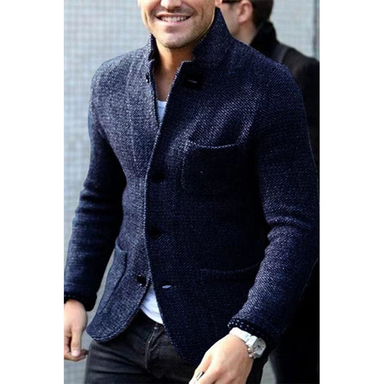 Herren Casual Chic Strickblazer R&B