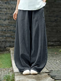 Damen Elegante Palazzo-Hose mit bequemer Passform und lockerem Schnitt R&B