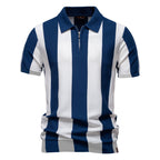 Herren Poloshirt mit modernem Streifenmuster