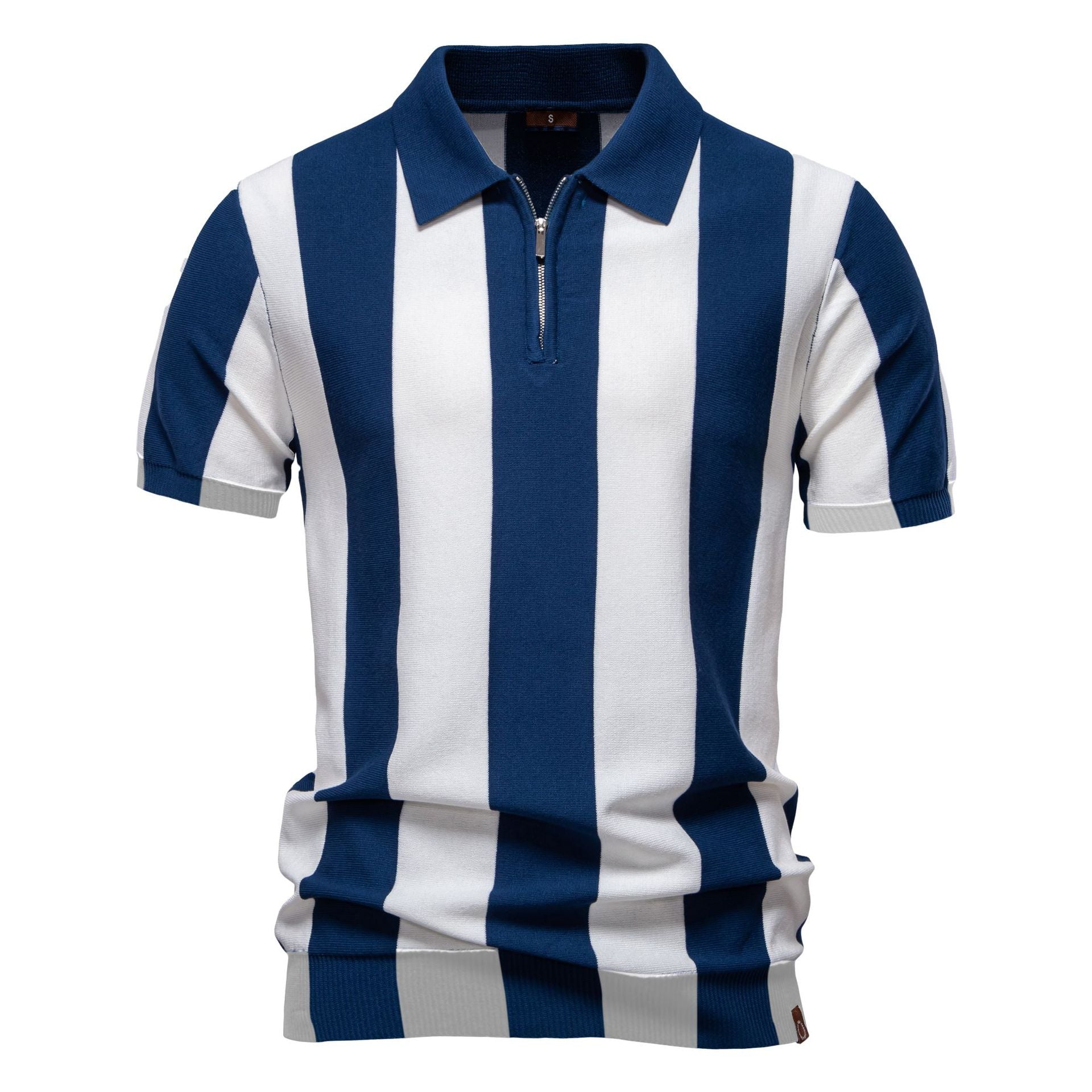 Herren Poloshirt mit modernem Streifenmuster