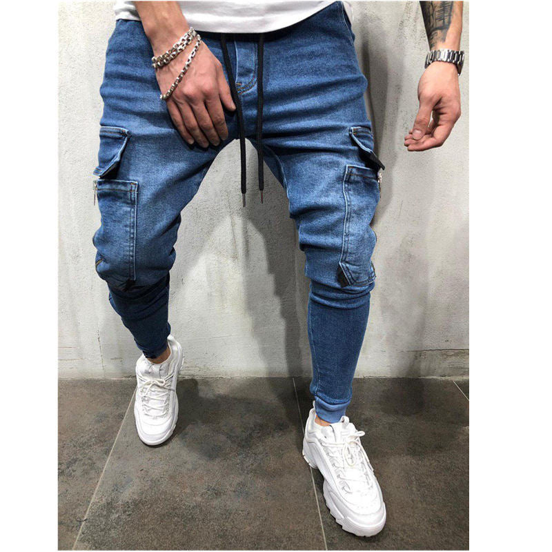 Herren Cargo-Jogginghose mit modischem Slim-Fit Schnitt und praktischen Taschen R&B