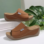 Damen modische Clogs mit komfortabler Hochplateau-Sohle und eleganter Riemenführung R&B