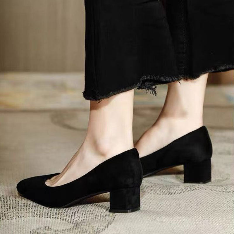 Damen Elegante Pumps mit verziertem Blockabsatz R&B