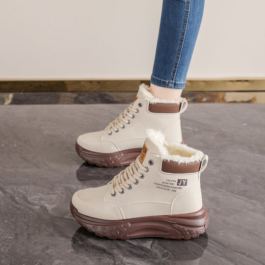 Damen Winterliche Schnürboots mit kuscheligem Innenfutter und rutschfester Sohle R&B