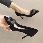 Damen Elegante Pumps mit glamouröser Schmuckapplikation R&B
