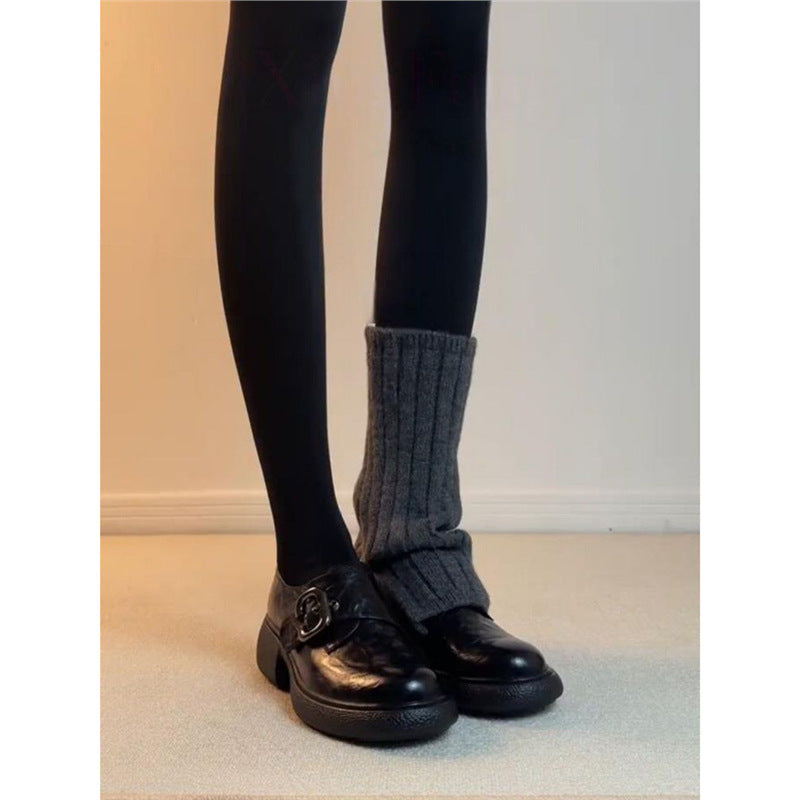 Damen elegante und komfortable Mokassins mit modischen Schnallen R&B