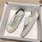 Damen sportliche Slip-On Sneakers mit satiniertem Obermaterial R&B
