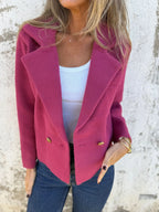 Damen eleganter blaser mit doppelter Knopfleiste