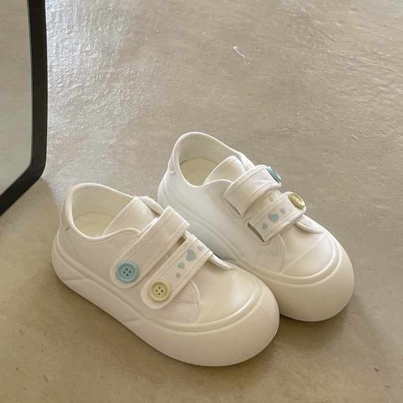 Damen Bequeme Sneaker mit Schnallenverschluss und verspielten Applikationen R&B