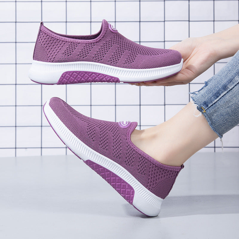 Damen Atmungsaktive Slip-On Sneakers mit rutschfester Sohle R&B