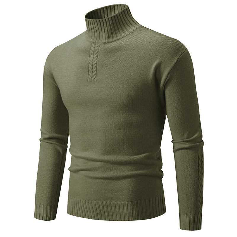 Herren Rollkragenpullover aus grobem Strick R&B
