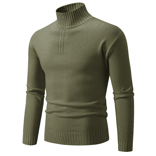 Herren Rollkragenpullover aus grobem Strick R&B