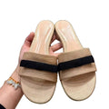 Damen Bequeme und modische Slipper mit breitem Riemen R&B
