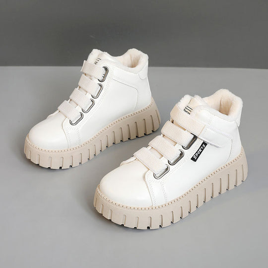 Damen High-Top Sneakers mit flauschigem Innenfutter und rutschfester Sohle R&B