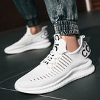 Damen Sportliche Sneakers mit atmungsaktivem Obermaterial und elastischem Schnürsystem R&B