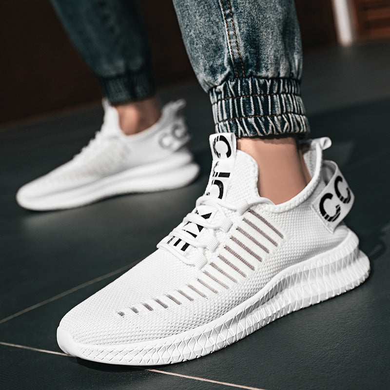 Damen Sportliche Sneakers mit atmungsaktivem Obermaterial und elastischem Schnürsystem R&B