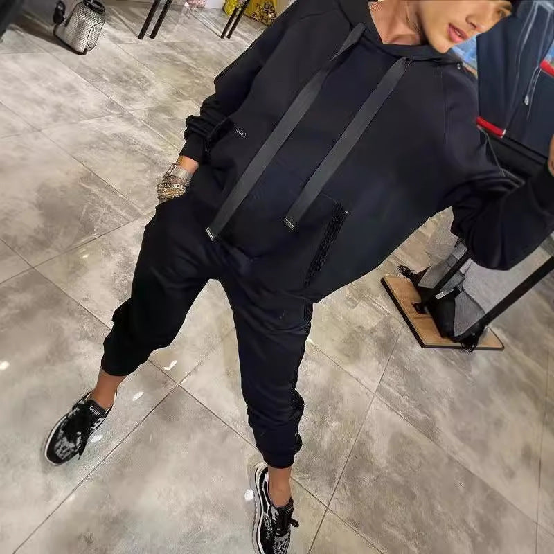 Damen Sportliches Zweiteiler-Set mit Hoodie und Jogginghose R&B