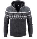 R&B | Gemusterter Hoodie Baumwolle und Polyester Warm und Stilvoll