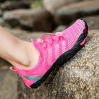 Damen Wassersportschuhe mit rutschfester Sohle und atmungsaktivem Mesh-Obermaterial