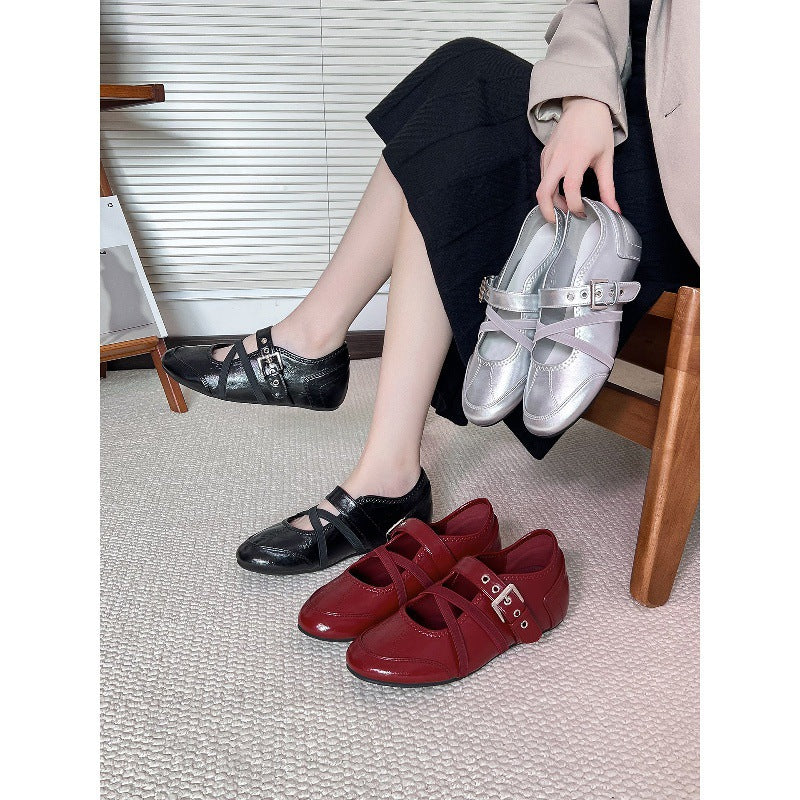 Damen Ballerinas mit verstellbaren Riemchen und komfortabler Innensohle
