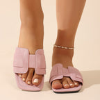 Damen Komfortable Zehentrenner-Sandalen mit modischem Riemendesign R&B