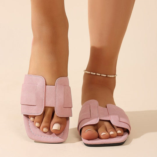 Damen Komfortable Zehentrenner-Sandalen mit modischem Riemendesign R&B