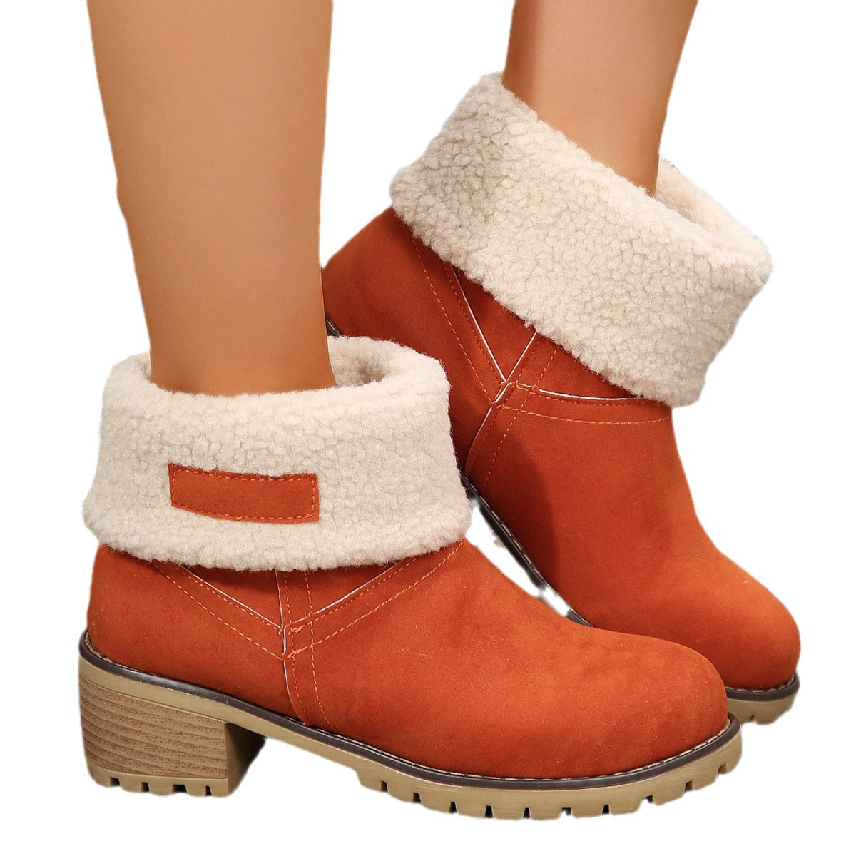 Damen Stiefeletten mit kuscheligem Futter und rutschfester Sohle R&B