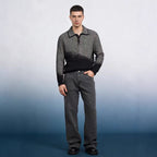 Herren Weite Chino-Hose mit hoher Taille