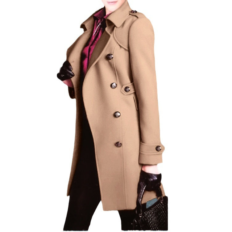 Damen trenchcoat mit doppelter Knopfleiste R&B