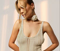 Damen Elegantes Strickoberteil mit feinem Lochmuster und femininen Details R&B