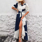 Damen Maxikleid mit floralem Design