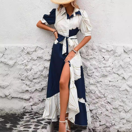 Damen Maxikleid mit floralem Design R&B