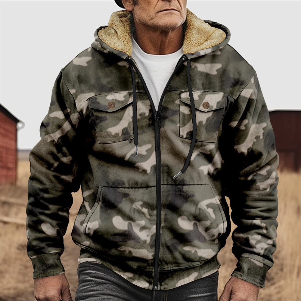 R&B | Herren Hoodie im Camouflage-Look