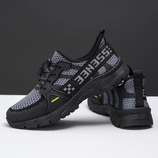 Damen Sportliche Mesh-Sneaker mit druckdämpfender Sohle und elastischem Schnürsystem R&B