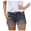R&B | Zerrissene Quasten-Denim-Shorts