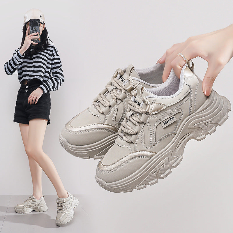 Damen Sportliche Chunky Sneakers mit modischem Design und stabiler Sohle R&B