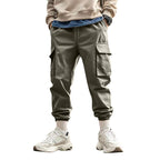 Herren nan urbaner utilitärer Jogger mit Mehrfachtaschen und konischem Bein R&B