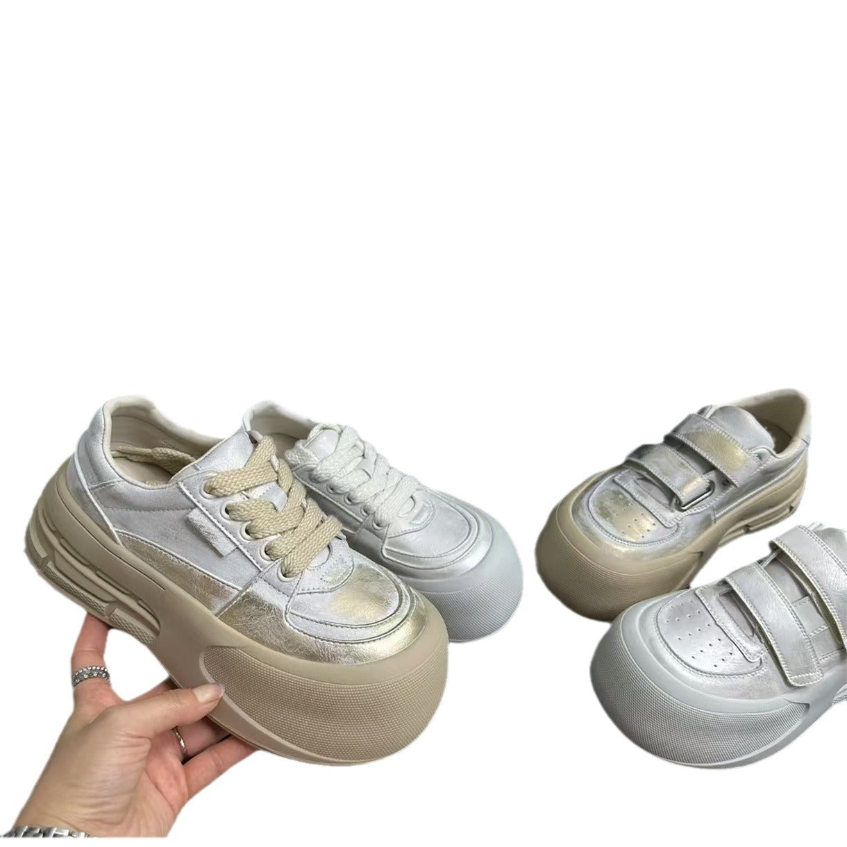 Damen Sportliche Sneakers mit velourslederner Oberflächenstruktur und dämpfendem Sohlenprofil R&B