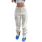 Damen lockere Baumwollhose R&B