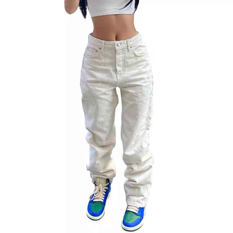 Damen lockere Baumwollhose R&B