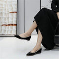Damen spitze Ballerinas mit dekorativem Riemchen R&B
