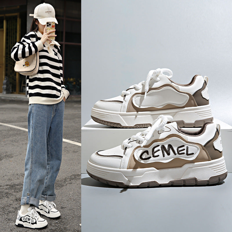 Damen sportliche Sneaker mit modischem Statement-Design und dämpfender Sohle R&B