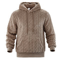 Damen Warmes Kapuzenpullover mit strukturiertem Wabenmuster R&B